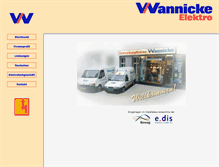 Tablet Screenshot of elektro-wannicke.de